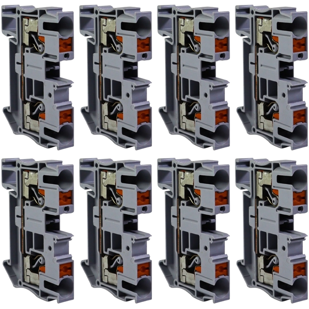 Kit Borne Mola Fotovoltaico Cinza | Cabo 6,0mm 41a 1000v 10 Peças