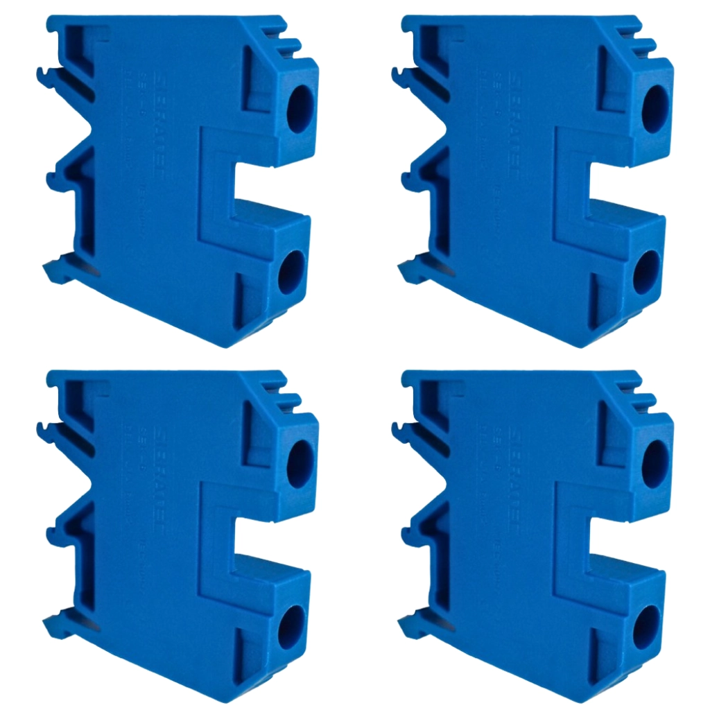 Kit Borne Sek Azul | Cabo 6,0mm 10 Peças