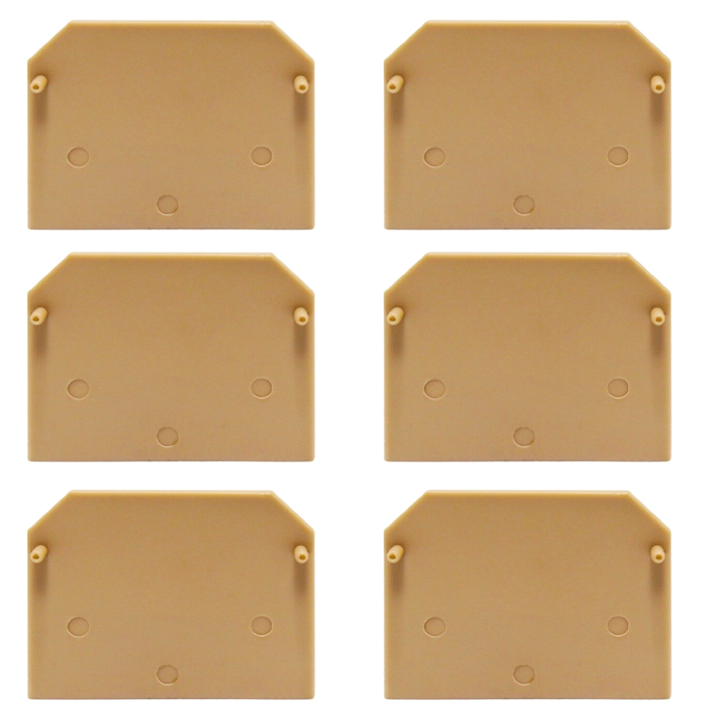 Kit Placa Final Bege | Borne Sek 2,5mm 10 Peças