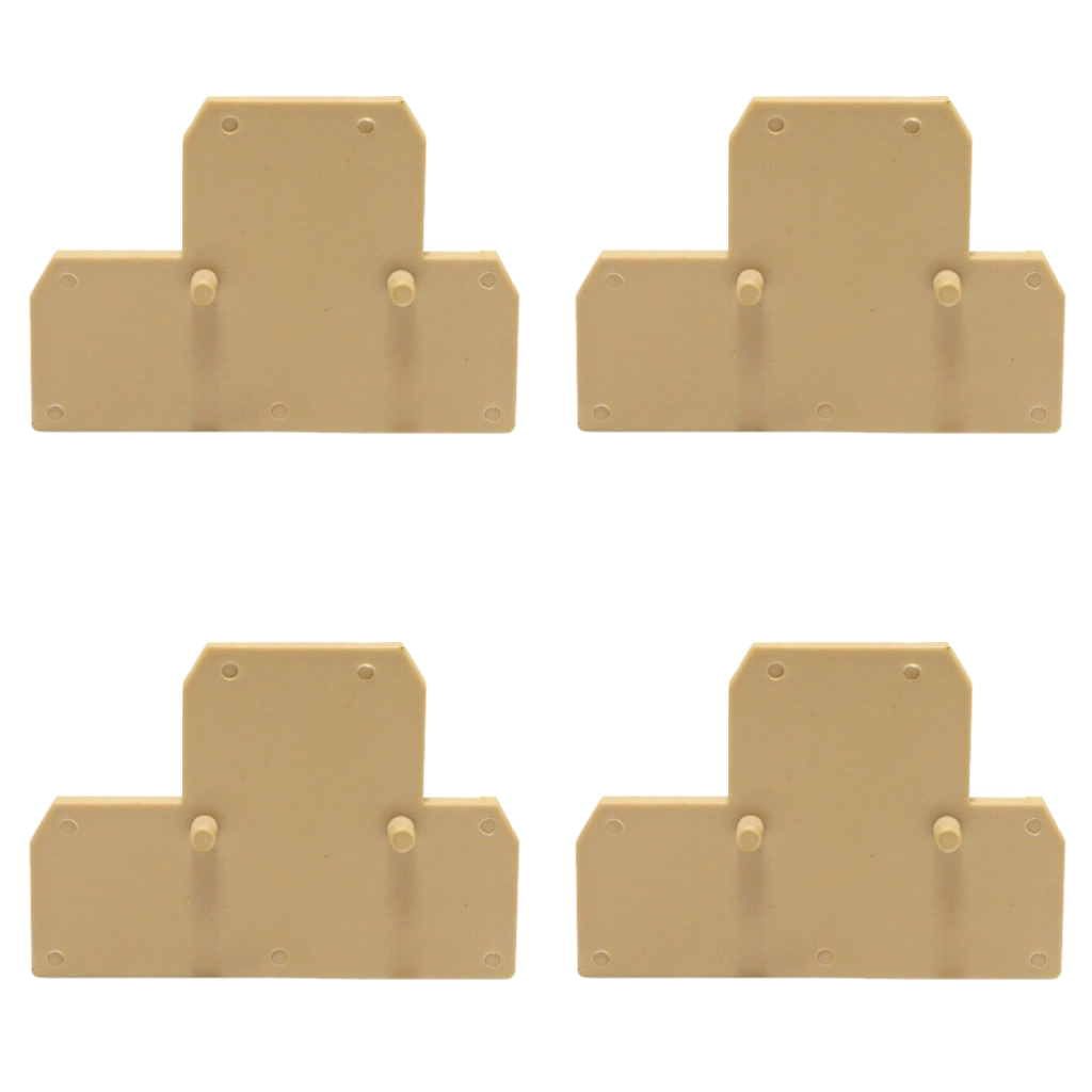 Kit Placa Final Bege | Borne Sek Duplo 10 Peças