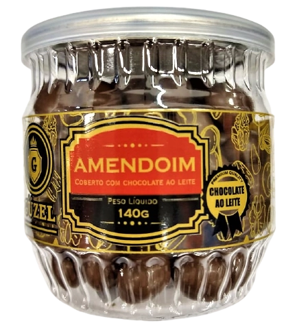 Drageado Guzel 140g Amendoim Cob.choc.leite