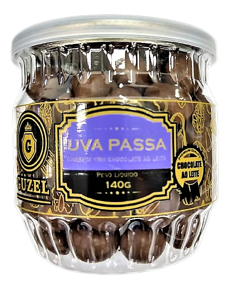 Drageado Guzel 140g Uva Passa Cob.choc.leite