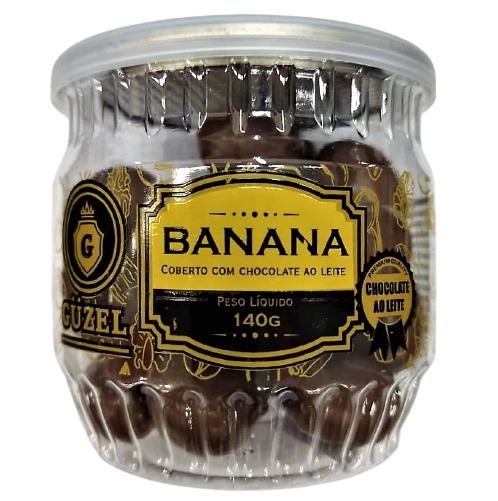 Drageado Guzel 140g Banana Cob.choc.leite
