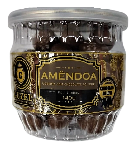 Drageado Guzel 140g Amendoa Cob.choc.leite