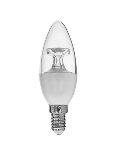 Lâmpada Vela Cristal Balão E14 Led 4 7w 3000k Bivolt