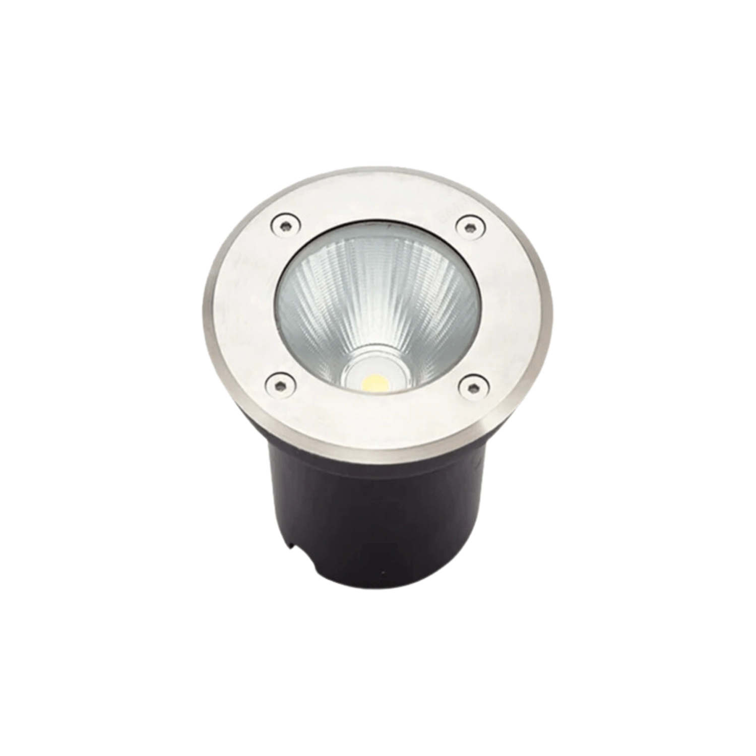 Balizador De Embutir Solo Redondo Ip66 Led 3w Verde Bivolt