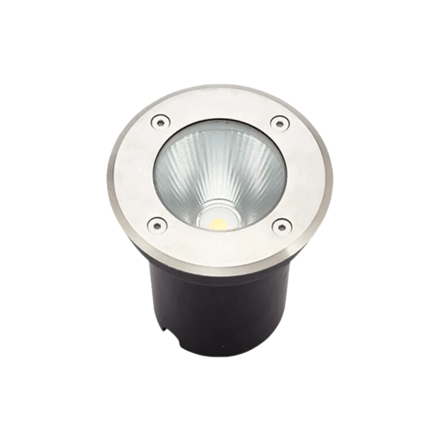 Balizador De Embutir Solo Redondo Ip66 Led 10w Verde Bivolt