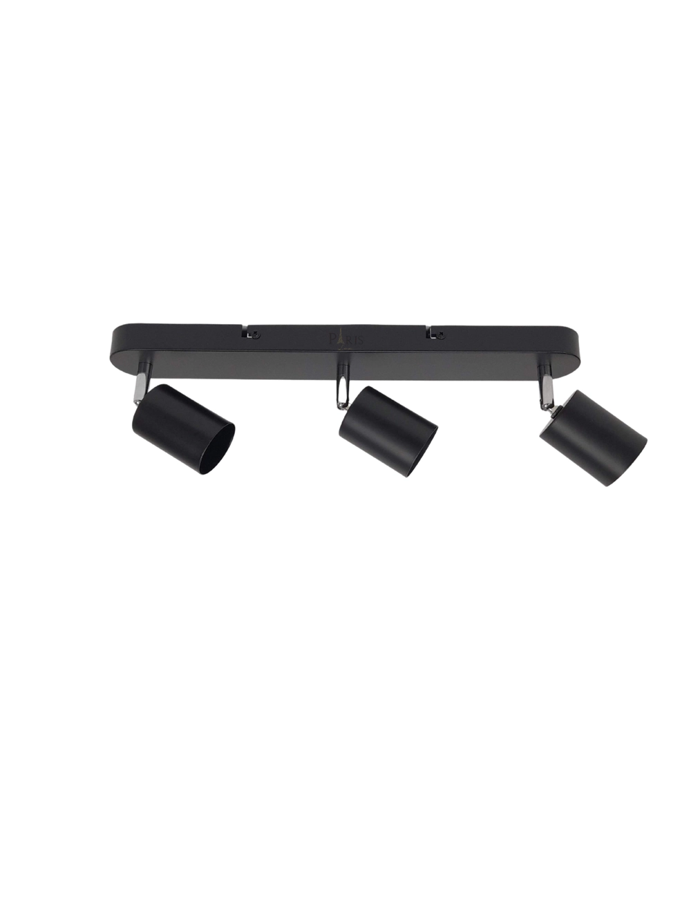 Spot Sobrepor Direcionável Triplo Com Base Preto Gu10 42cm