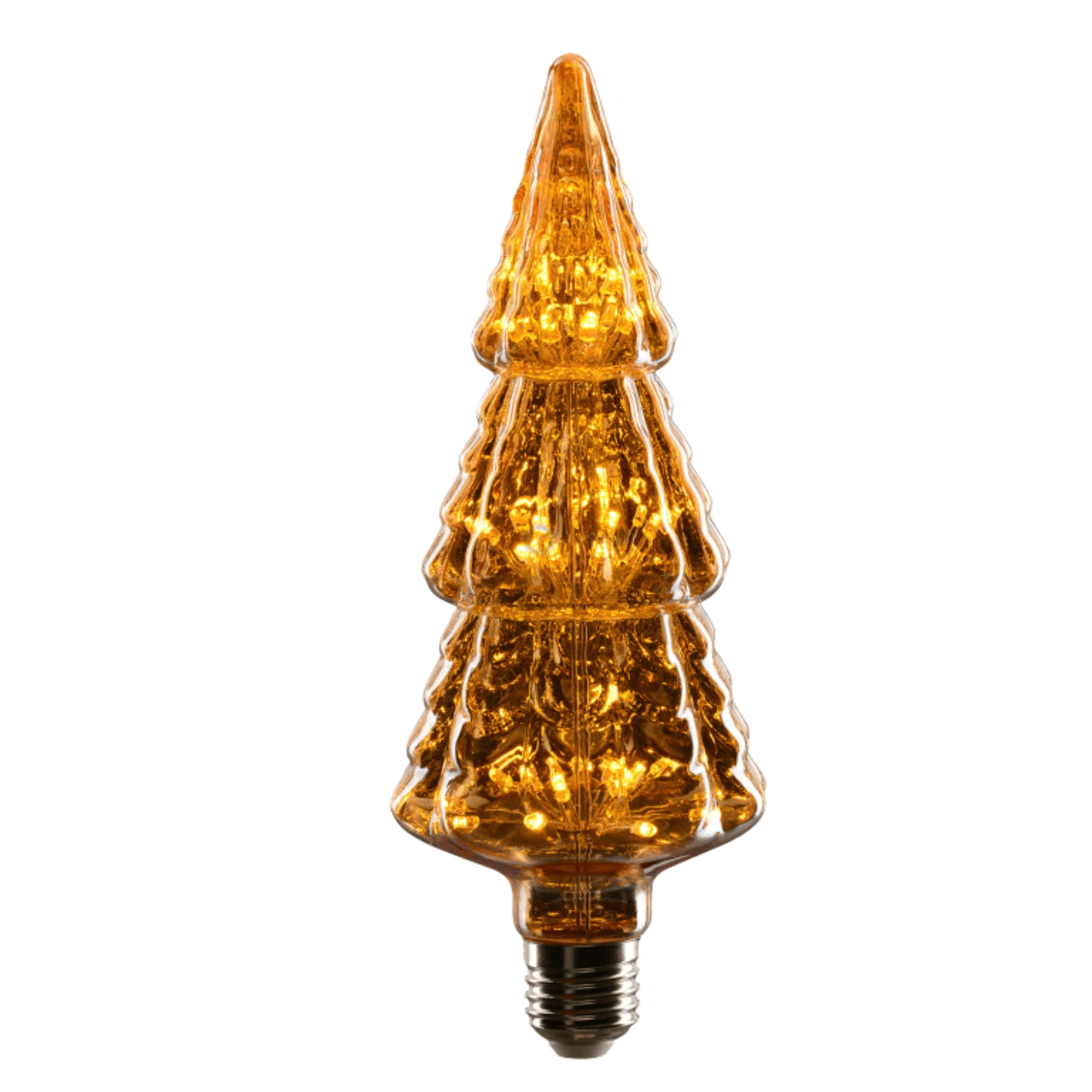 Lâmpada Filamento Led Árvore De Natal Âmbar E27 3w 2200k Bivolt