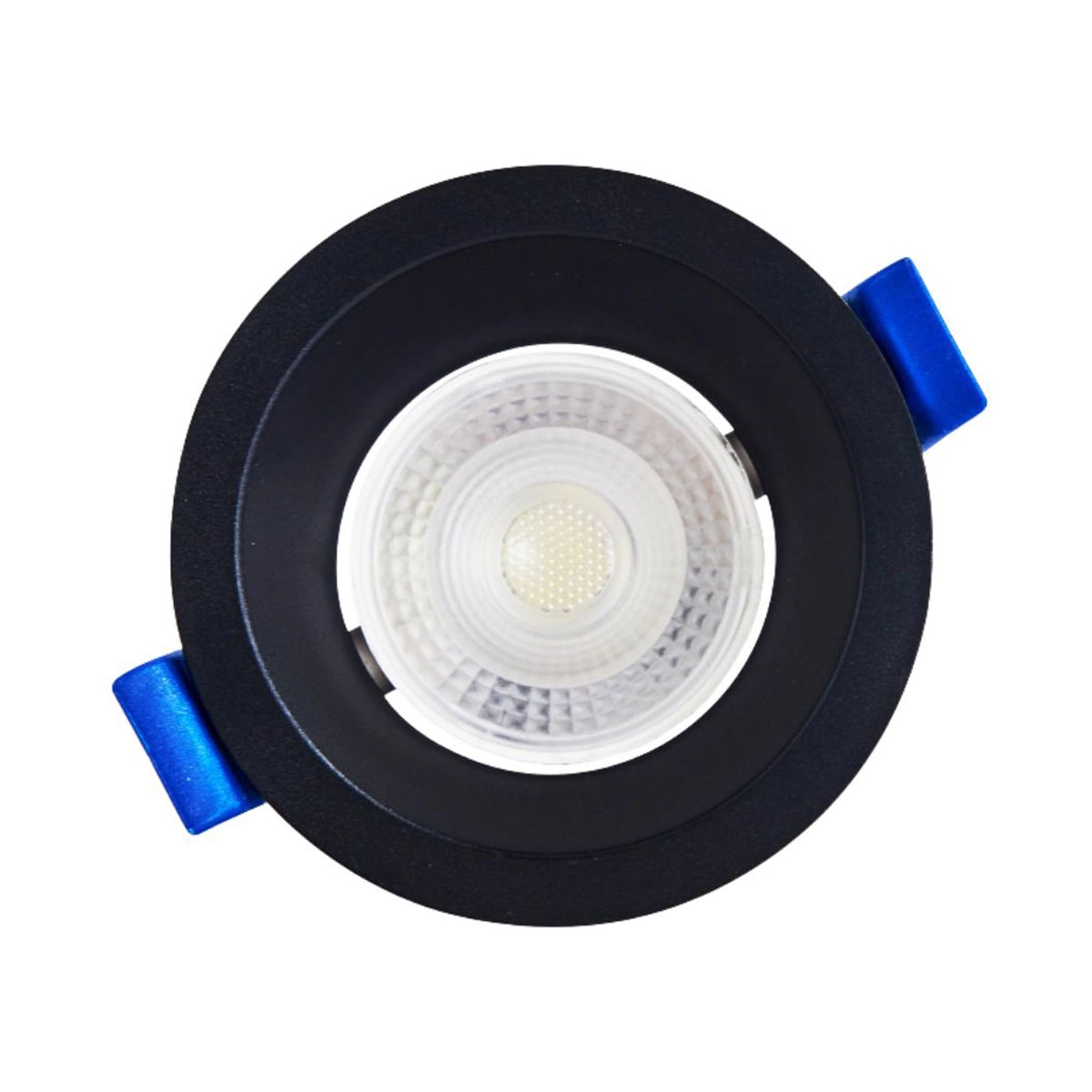 Spot Embutir Redondo Recuado Preto 9 4cm Led 6w 3000k Bivolt