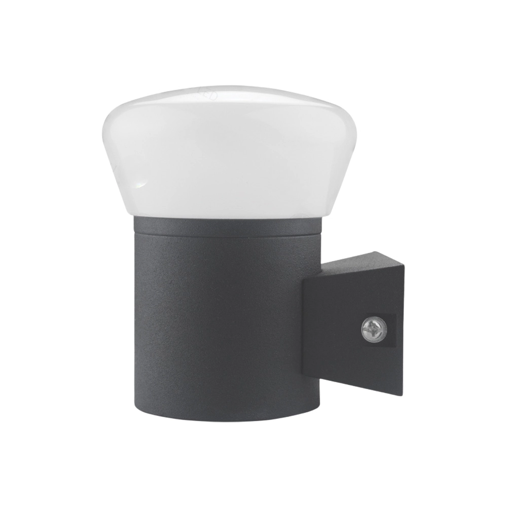 Arandela Moderna Bulbo Preta Led 5w 3000k Bivolt Ip65