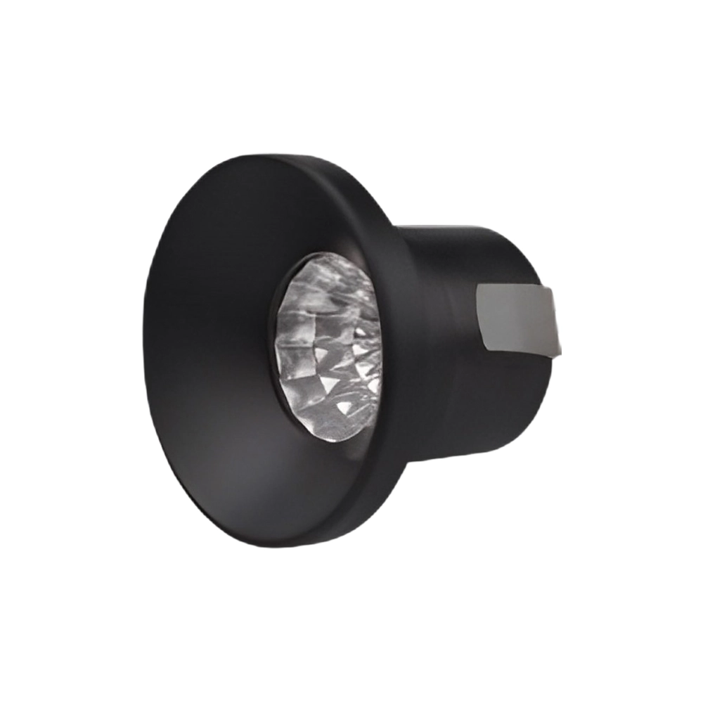 Mini Spot Embutir Recuado Preto 3cm Led 3w 3000k Bivolt