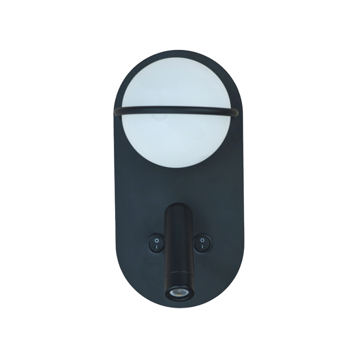 Arandela De Cabeceira Leitura Preta 20cm Led 6w 3000k Bivolt