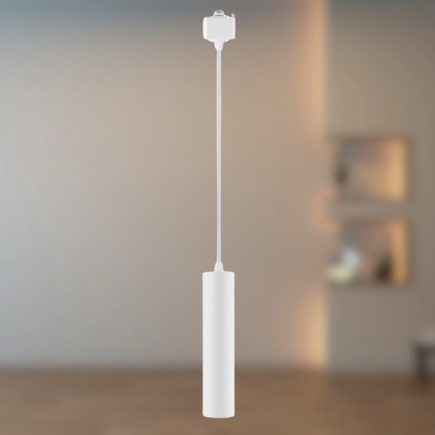 Pendente Track Para Trilho 7w 3000k Branco 20cm Ip20 Bivolt Embu Led