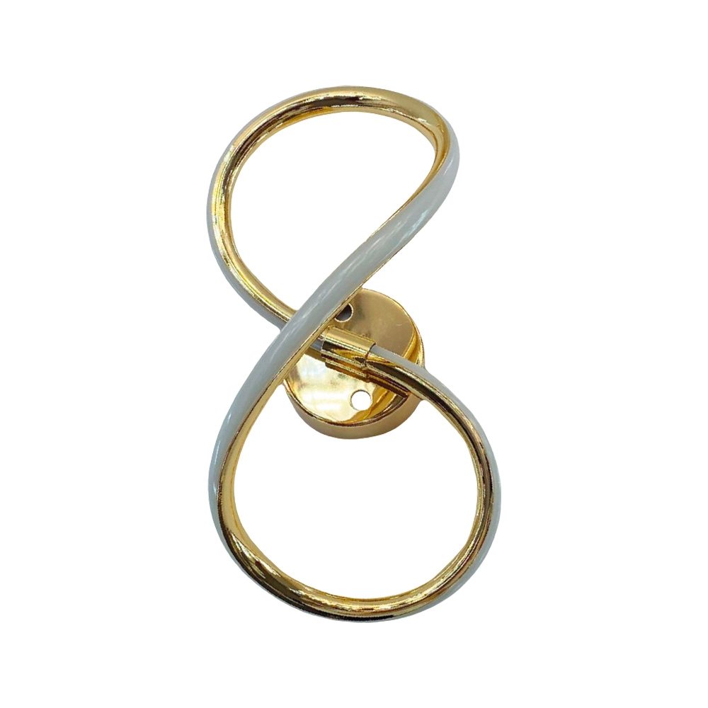 Arandela Infinita Dourado 36cm Ip20 Led 42w 3 Em 1 Bivolt