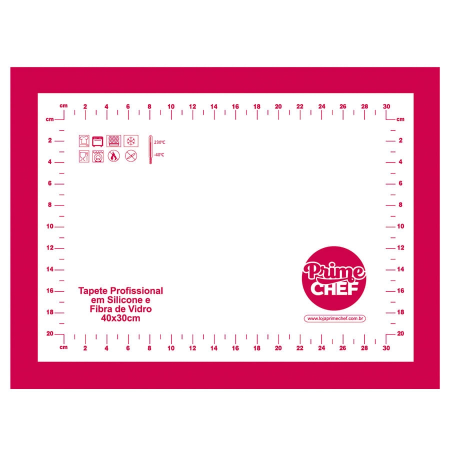 Tapete Silic 40x30 T1 Pink Prime Chef Gme