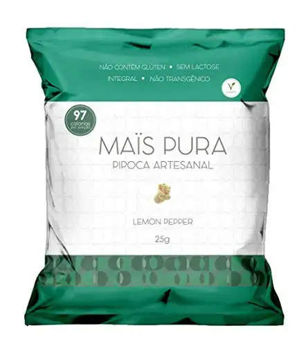Pipoca Sabor Lemon Pepper 25g Mais Pura