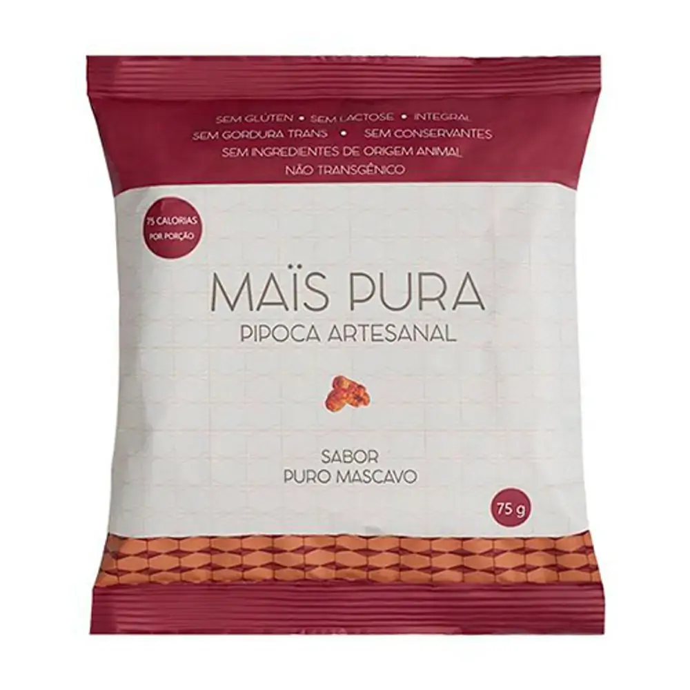 Pipoca Sabor Flor De Sal 75g Mais Pura
