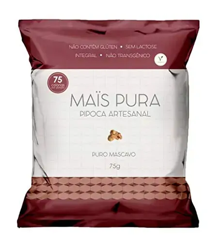 Pipoca Sabor Puro Mascavo 75g Mais Pura