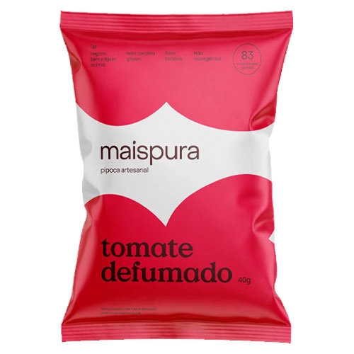 Pipoca Tomate Defumado Mais Pura 50g