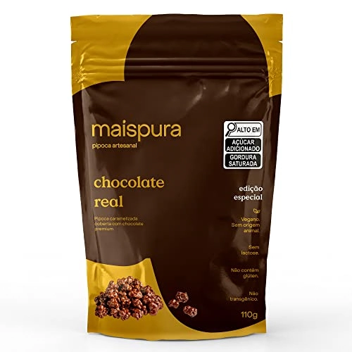 Pipoca Mais Pura Chocolate Real 110g