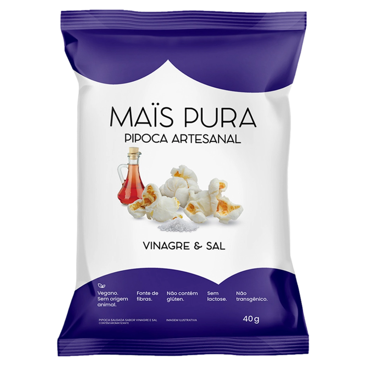 Pipoca Artes Mais Pura 40g Vinagre Sal