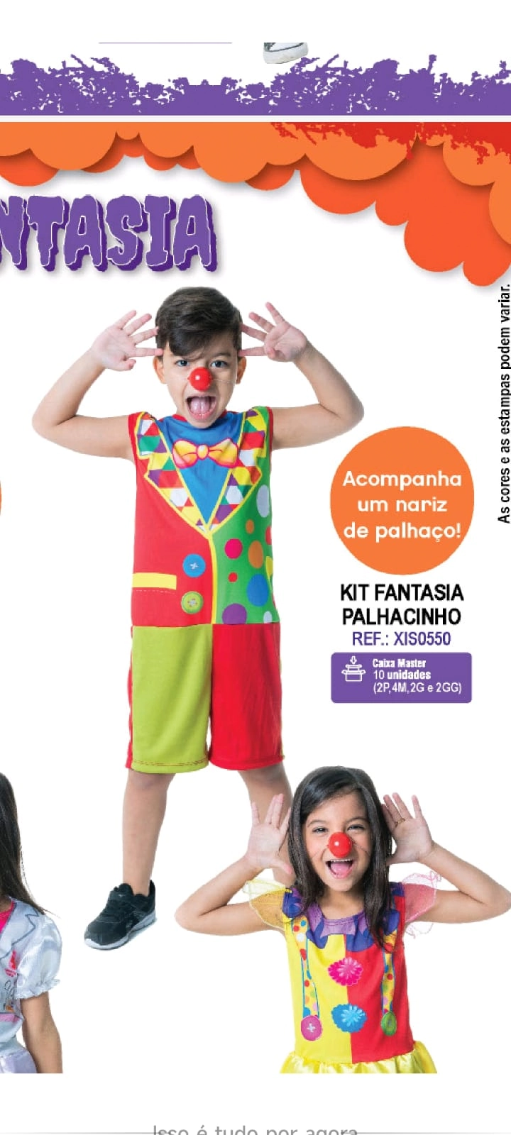 Fantasia Completa Palhacinho
