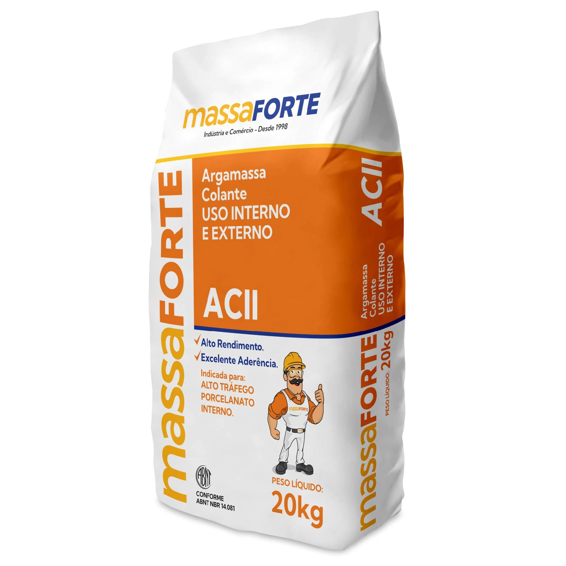 Argamassa ACII Interno 20kg Cinza Colante n/a