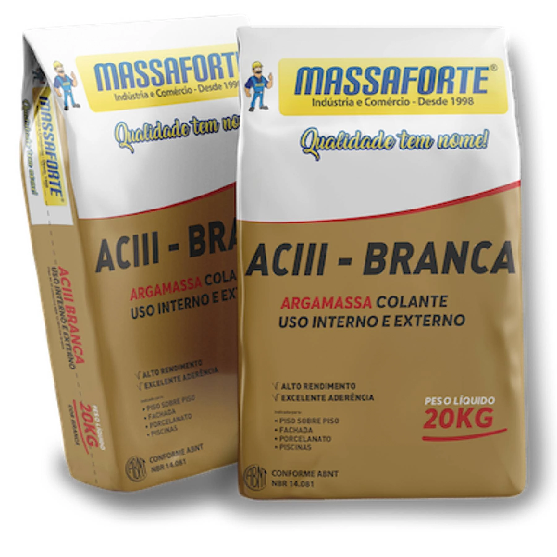 Argamassa ACIII Interno 20kg Branco Colante n/a