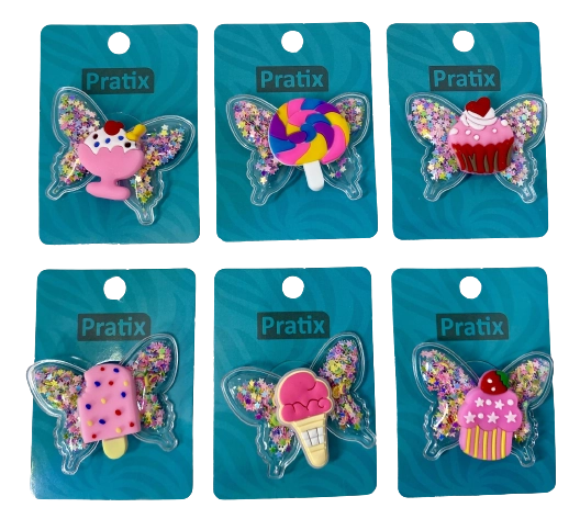 Amarrador P/ Cabelos Elastico De Meia C/ Aplique De Silicone Candy 5,5cm Cartela C/ 1 Unidade Pacote