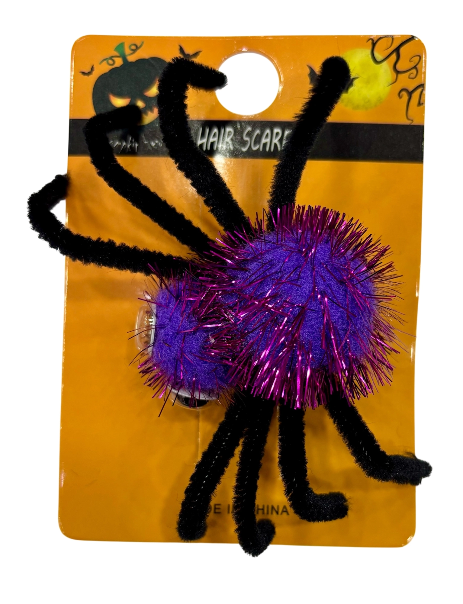 Prendedor Aranha Peluda Halloween F288 Pratix