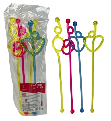 Mexedor Plast P/drink C/4un 23cm Rio Tijucas
