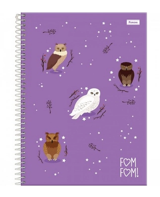 Caderno Univ Capa Dura 10m Esp Foroni 160f Ref6531