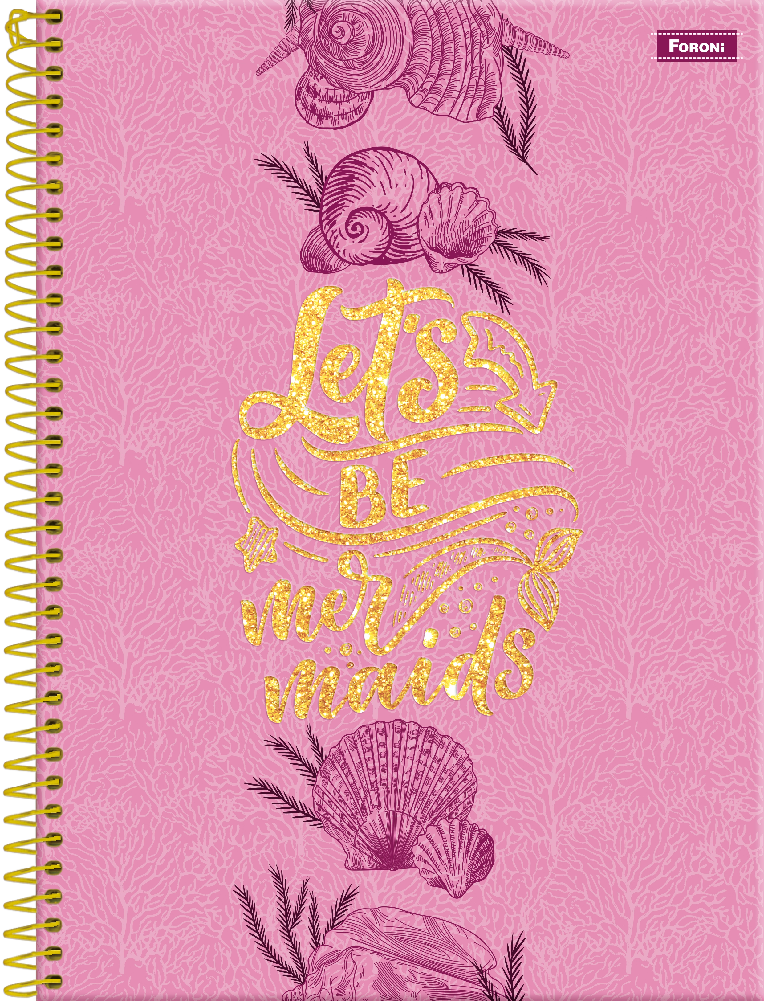 Caderno Universitário Sereia Foroni 10 Matérias 160 Folhas