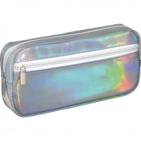 Estojo Foroni Shine 1 Comp.g Bolso Prata Escuro