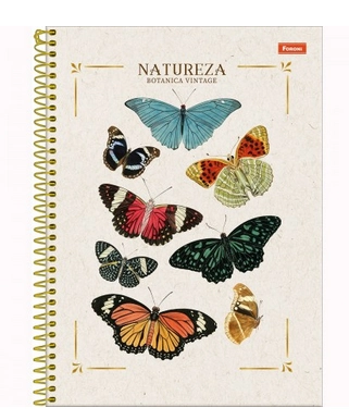 Caderno Univ Cd 10x1 160fl Foroni Natureza
