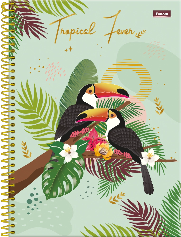 Caderno Cd Tropical Fever 10mt 160fls Foroni