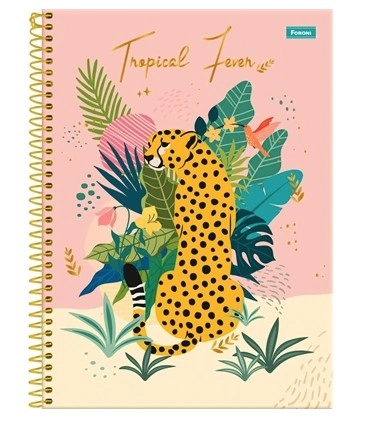 Caderno Univ. C/d 20x1 F Tropical Fever 320fl R.31.6358 9 Varejo Ind Unid Foroni