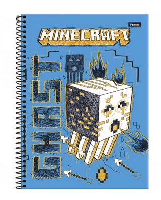 Caderno Univ 240f 15m Minecraft