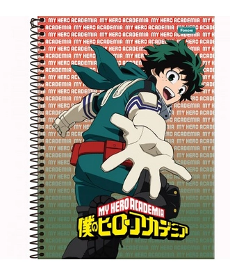 Caderno Universitário Capa Dura My Hero Academia Foroni Com 160 Folhas