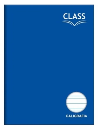 Caderno Caligrafia 200mmx275mm Cd Cost 80fl Foroni Class Azul
