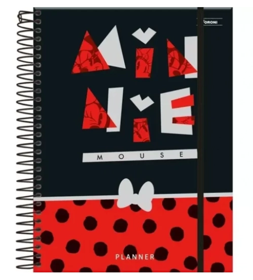 Planner 2023 Espiral Capa Dura Minnie Sortida Foroni
