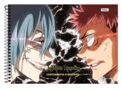 Caderno De Desenho Capa Dura Jujutsu Kaisen Foroni 80 Folhas