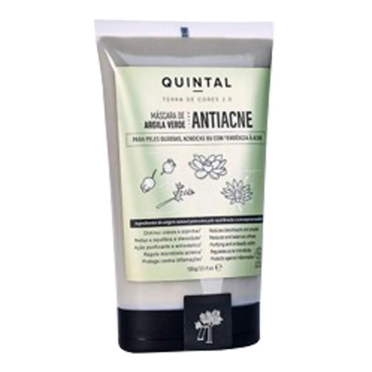 Máscara De Argila Verde Antiacne Terra De Cores 2.0