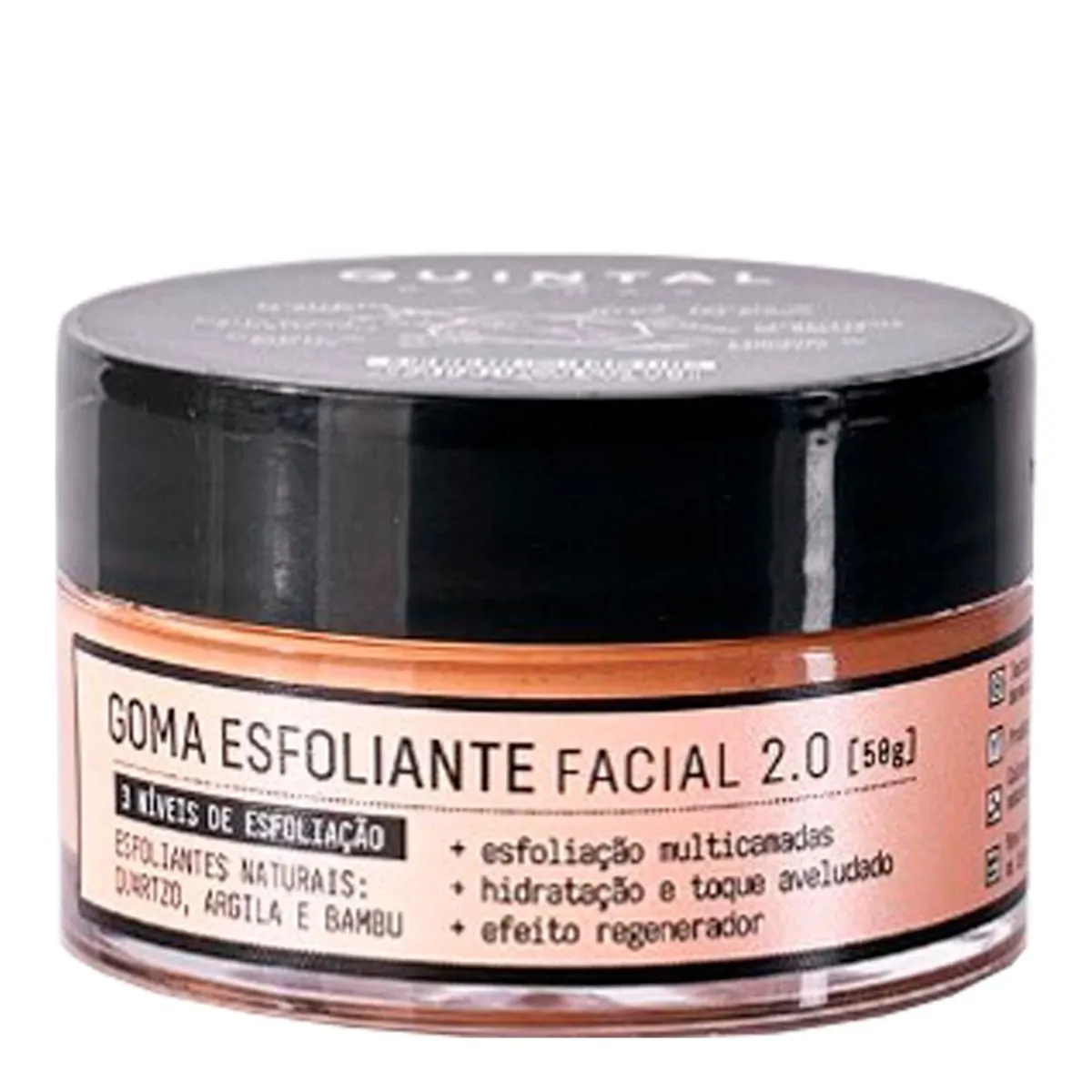 Goma Esfoliante Facial, Rosa, Quintal, 50 G