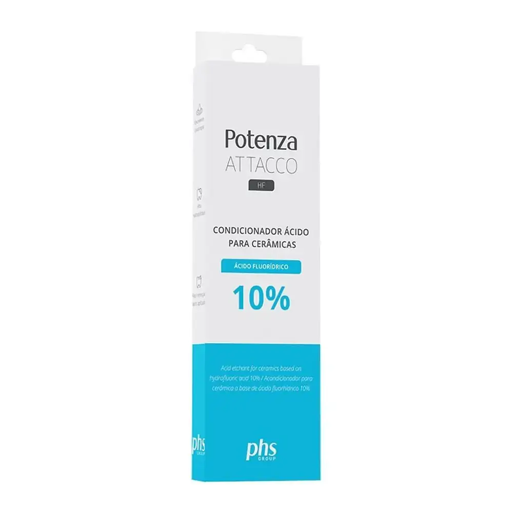 Condicionador Acido Fluoridrico Porcelana 10% Potenza Attacco HF - PHS - 27.0456