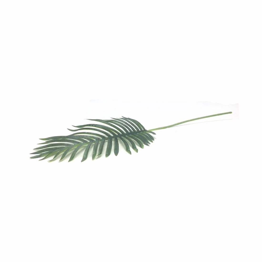 Flor Galho Palmeira Verde Plástico