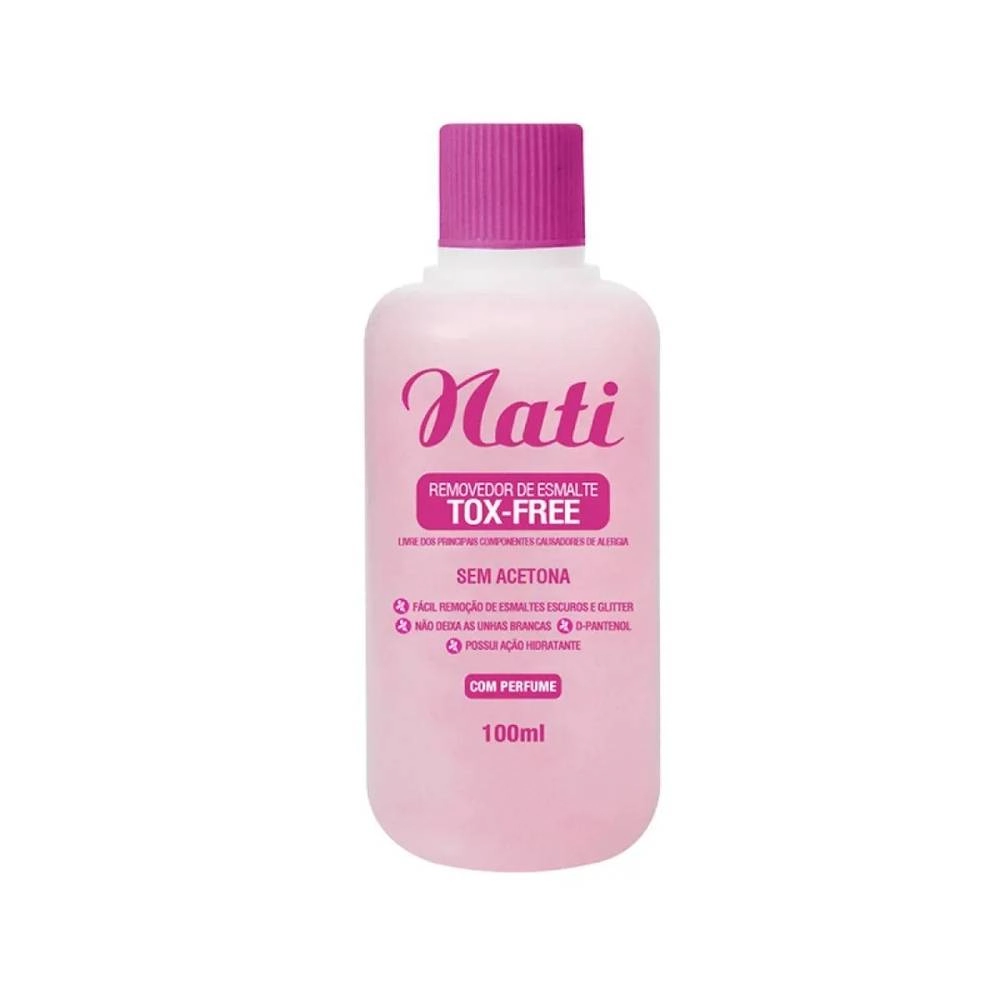 Removedor De Esmalte Nati Removedor Tox Free 100ml