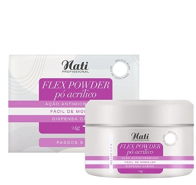 Pó Acrílico Nati Flex Powder Branco 20g