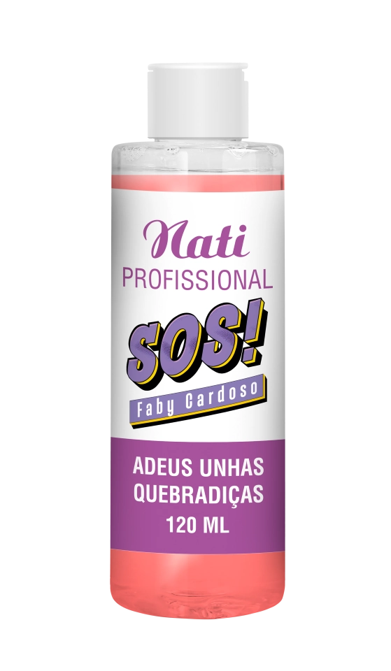 Esmalte Nati By Faby Cardoso Tt Sos Base Adeus Unhas Quebradicas 120ml